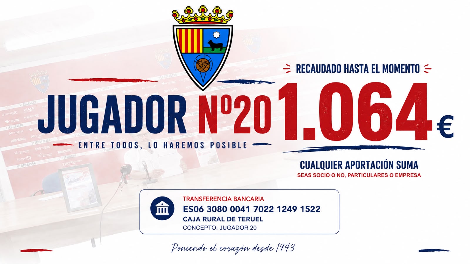 Campaña Jugador Nº20: entre todos, lo haremos posible.