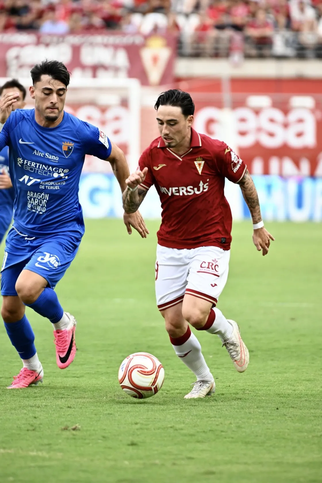 El CD Teruel cae en la Nueva Condomina ante un Real Murcia muy efectivo (4-0)