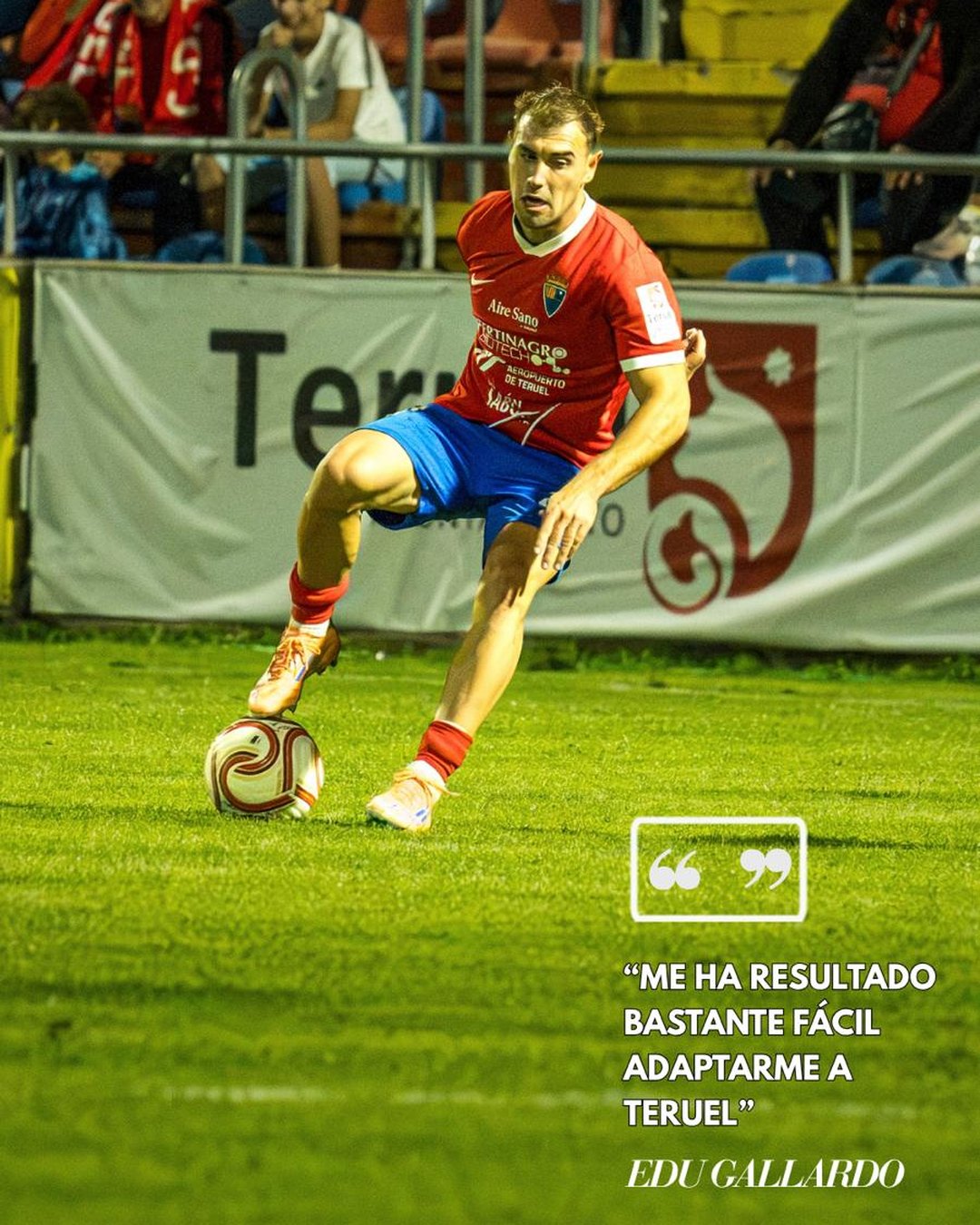 Edu Gallardo: «Me ha resultado bastante fácil adaptarme a Teruel»